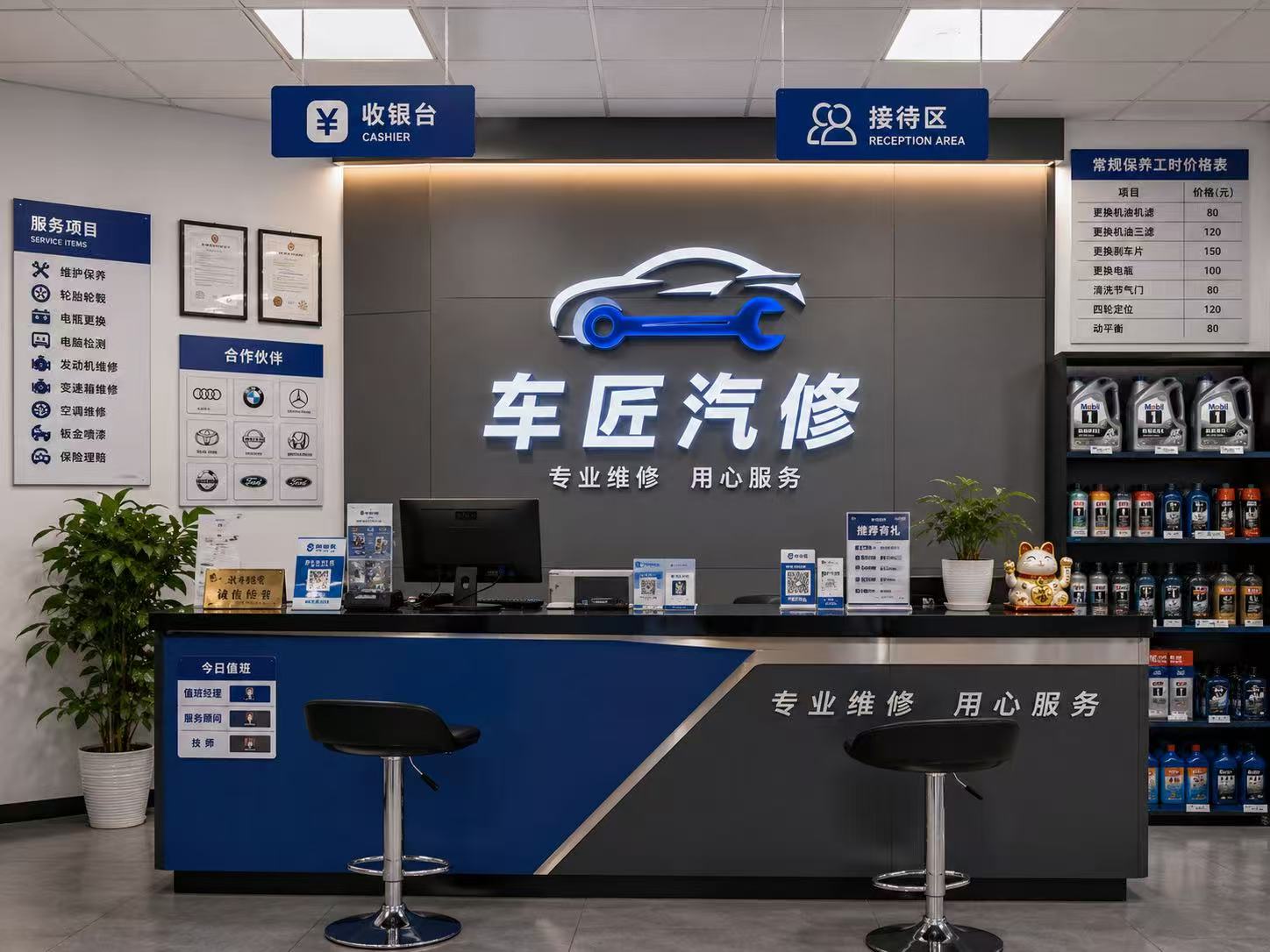 收银台照片正确拍摄示例